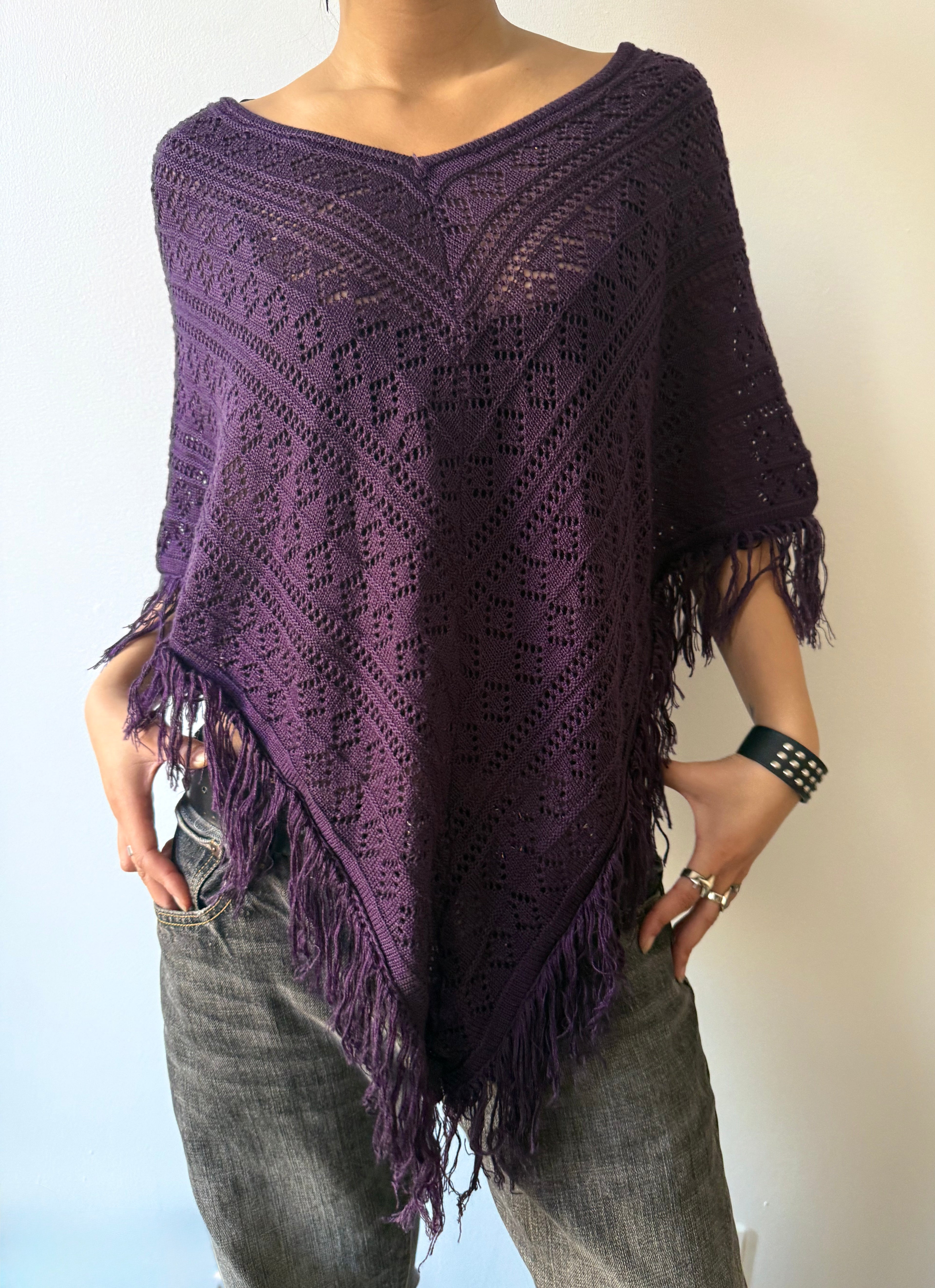 fringe poncho
