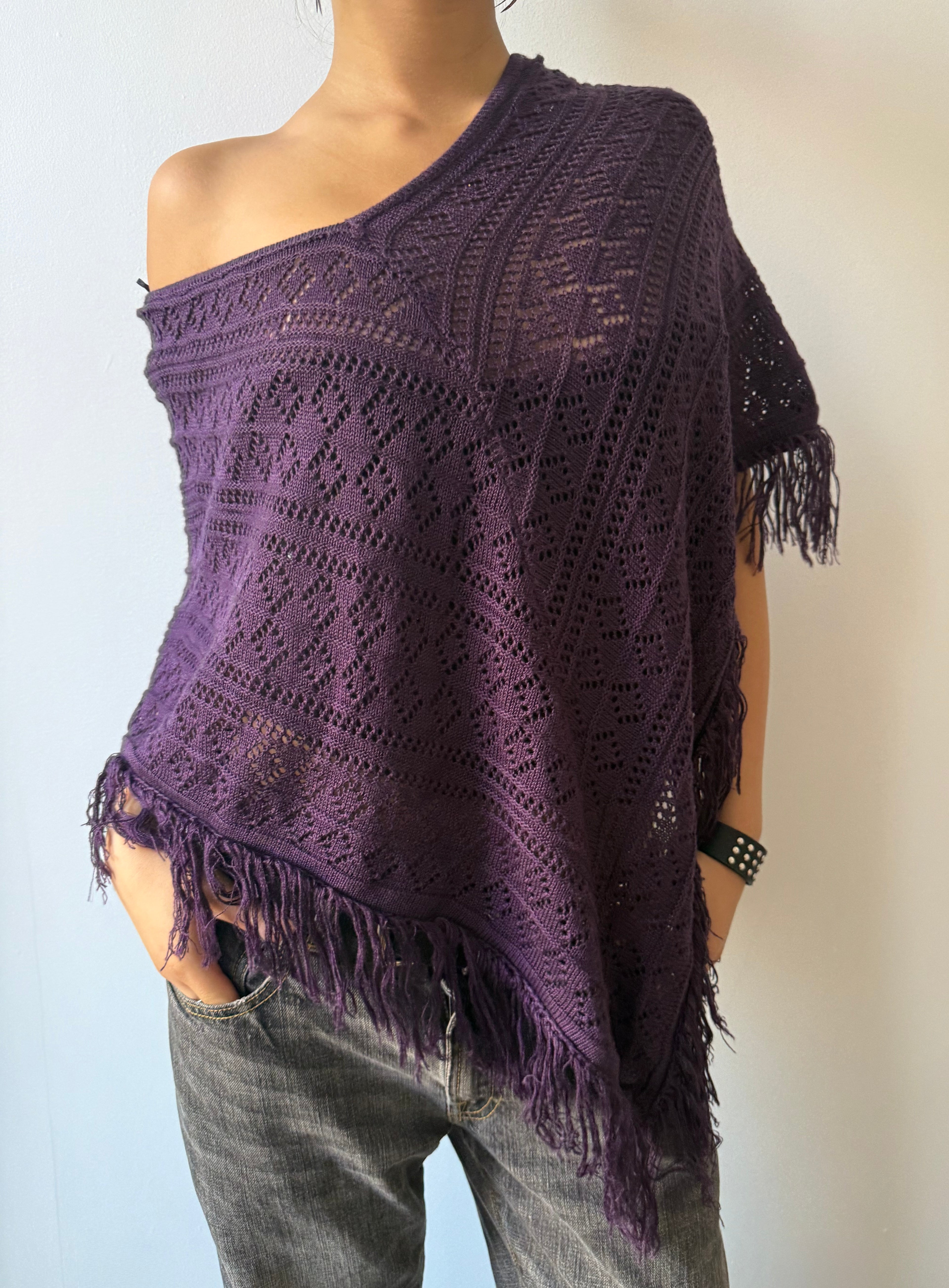 fringe poncho