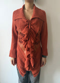 ruffle cardigan