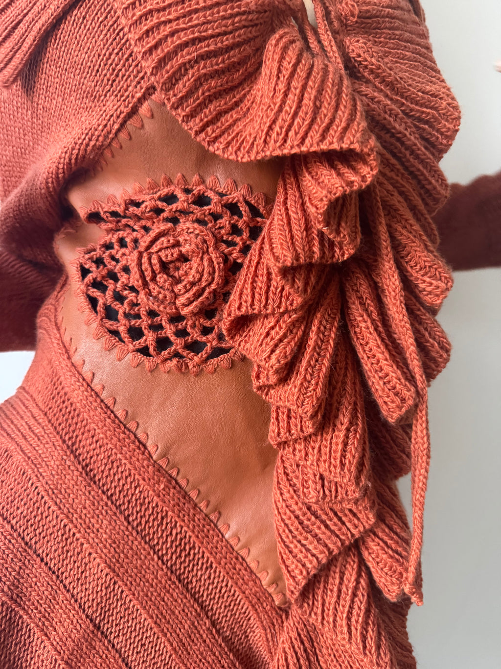 ruffle cardigan