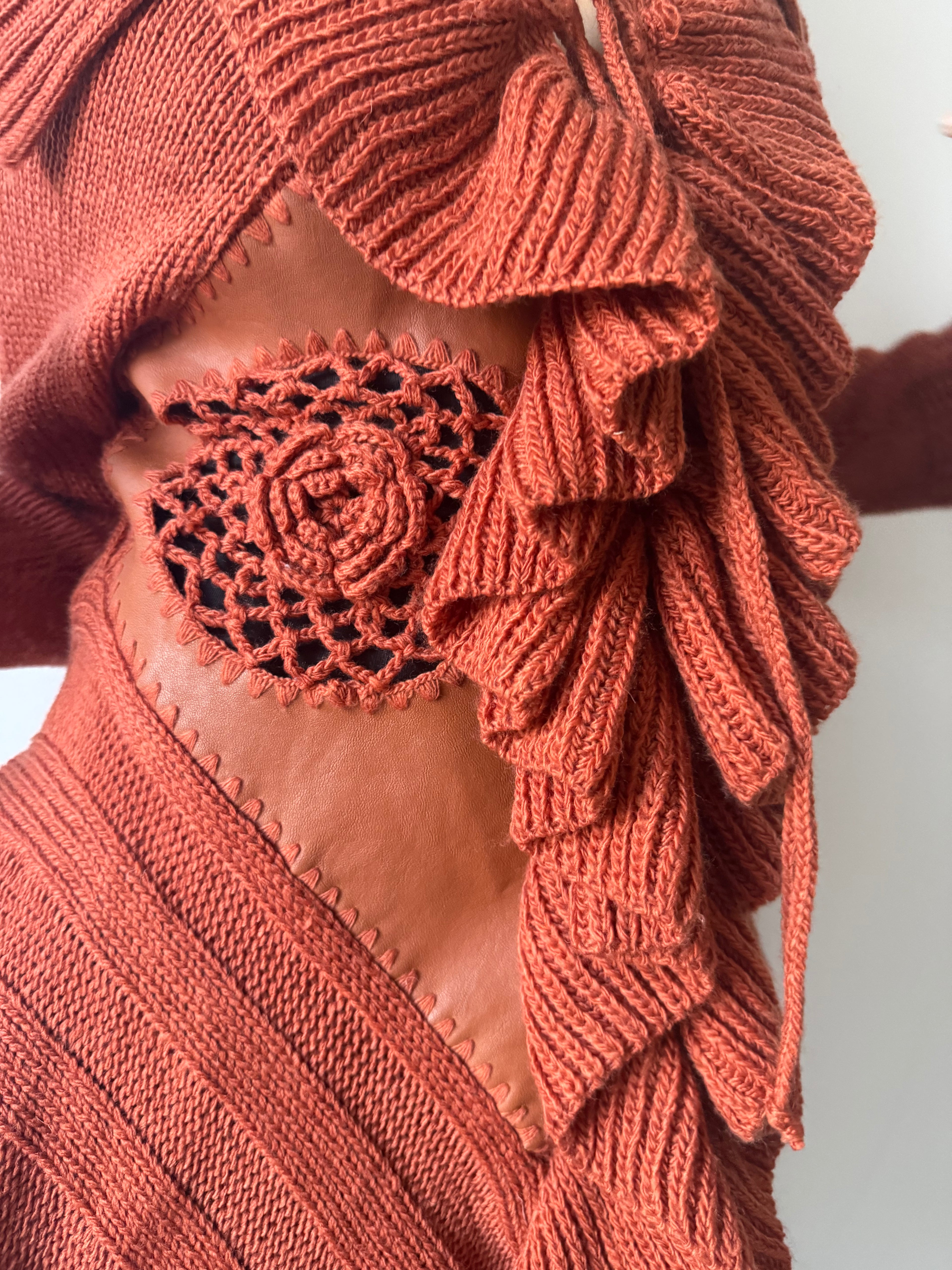 ruffle cardigan