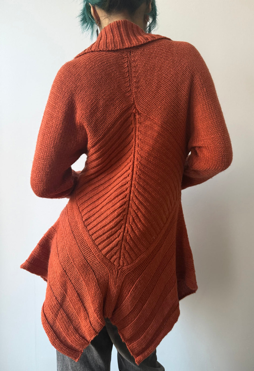 ruffle cardigan