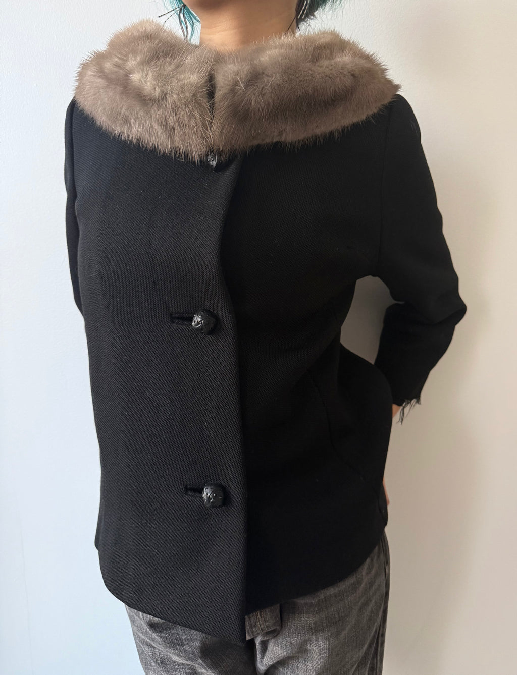 fur collar coat