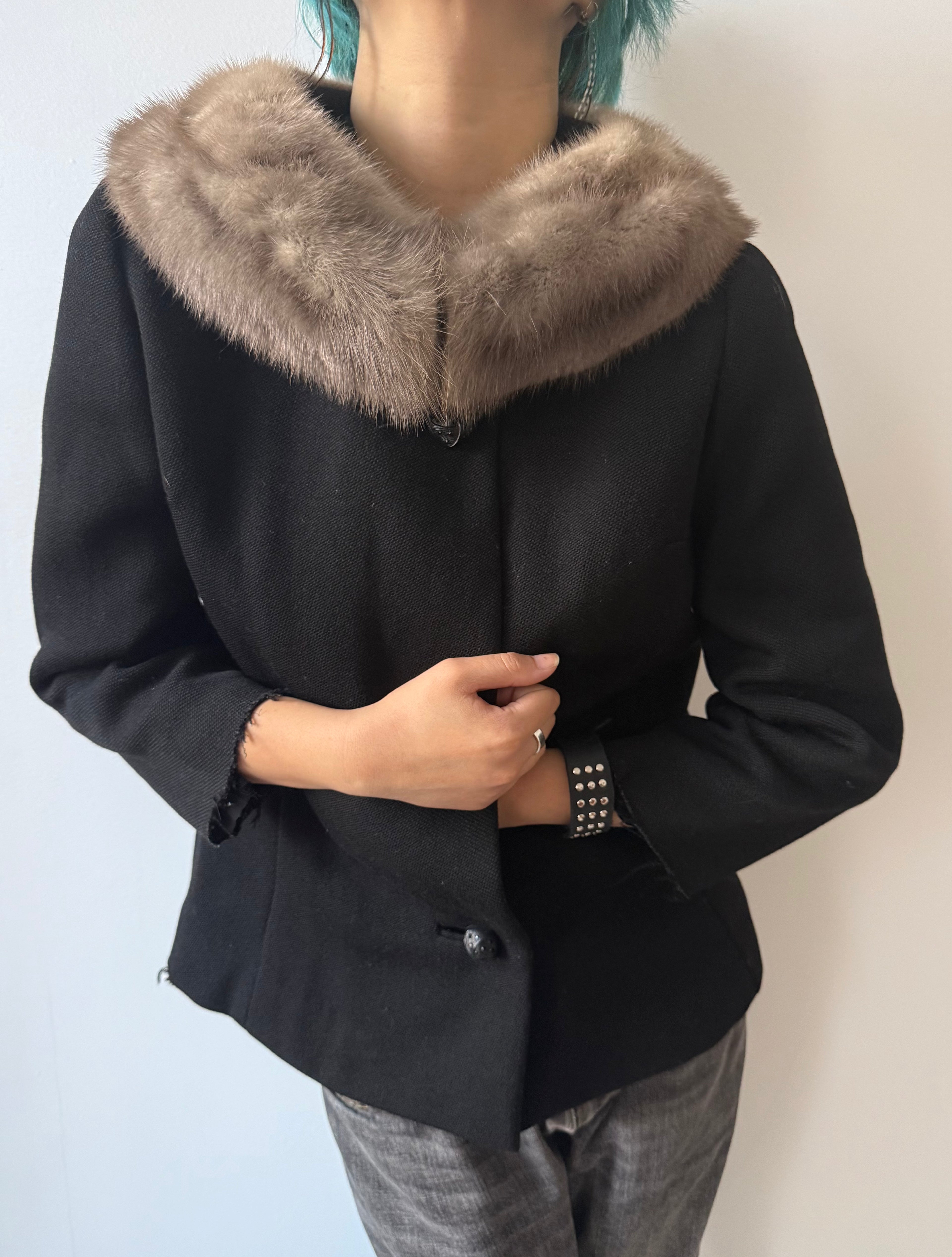fur collar coat
