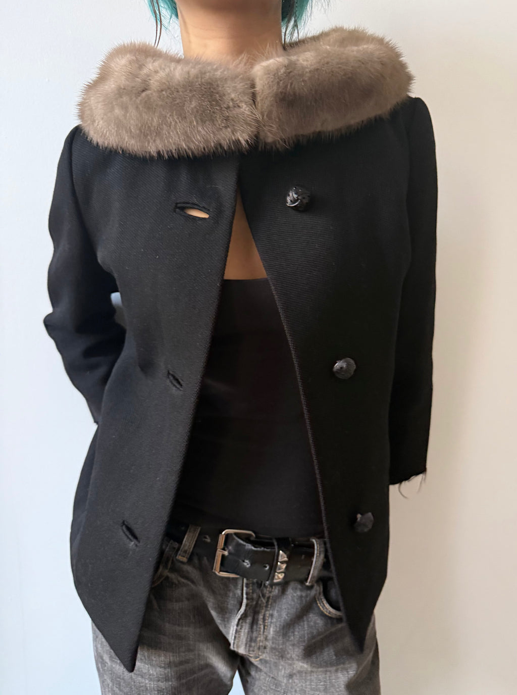 fur collar coat