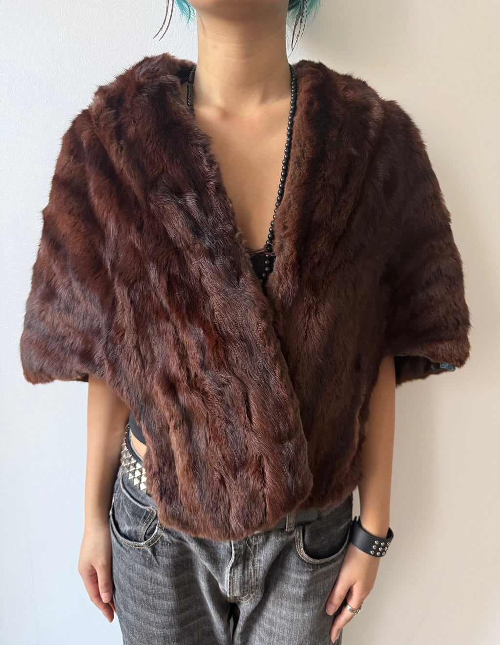 fur shawl