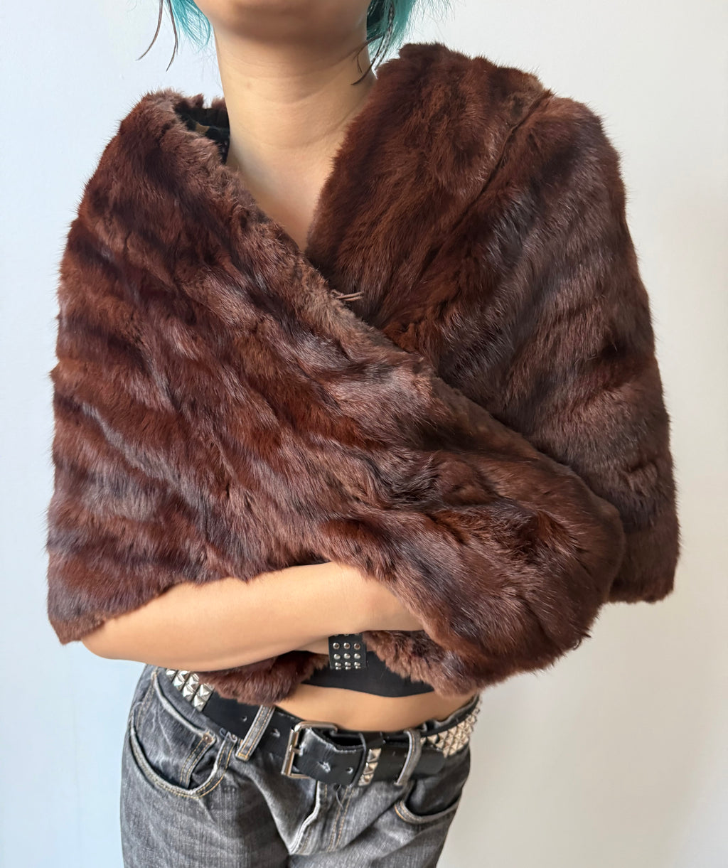 fur shawl
