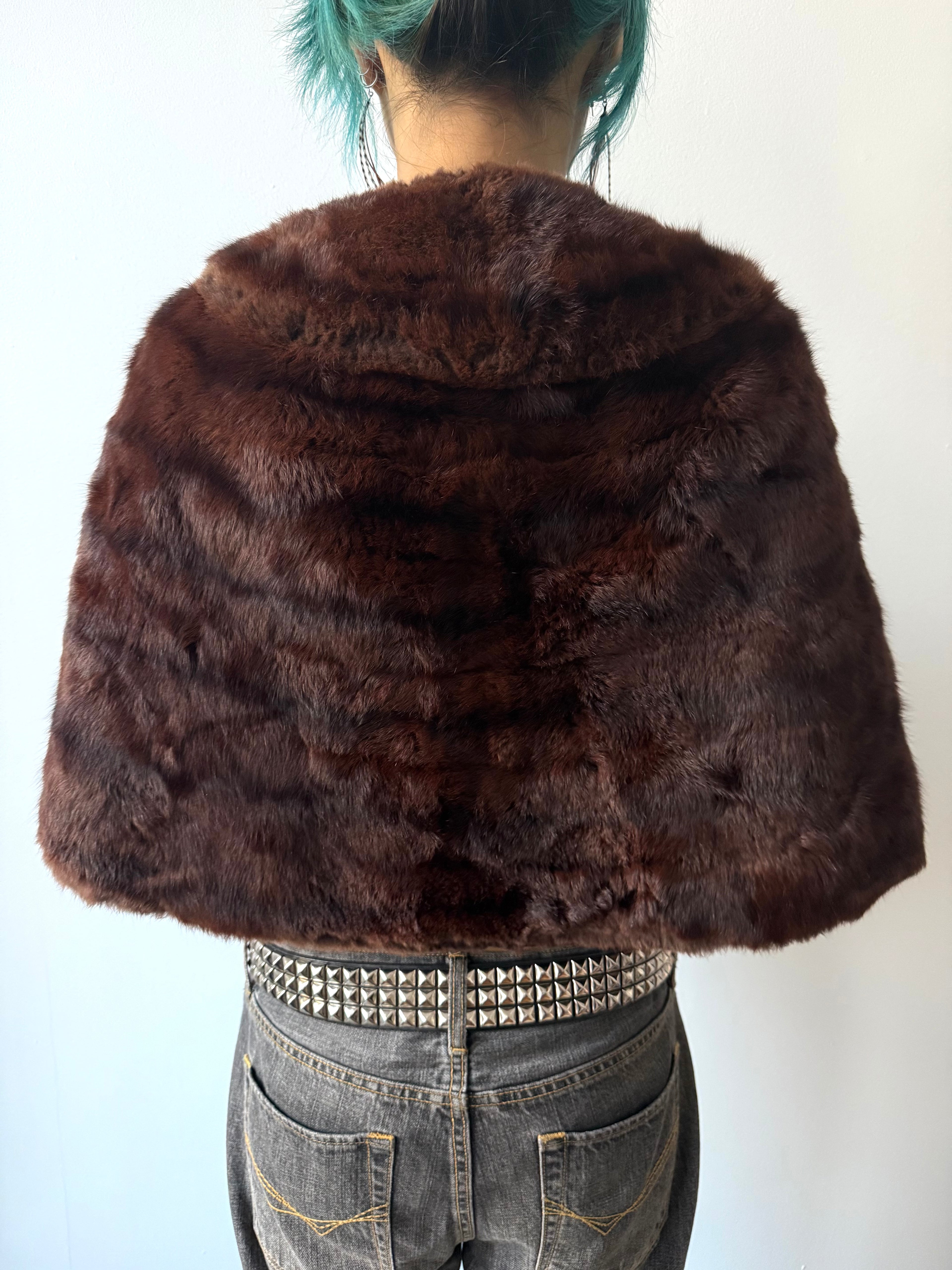 fur shawl