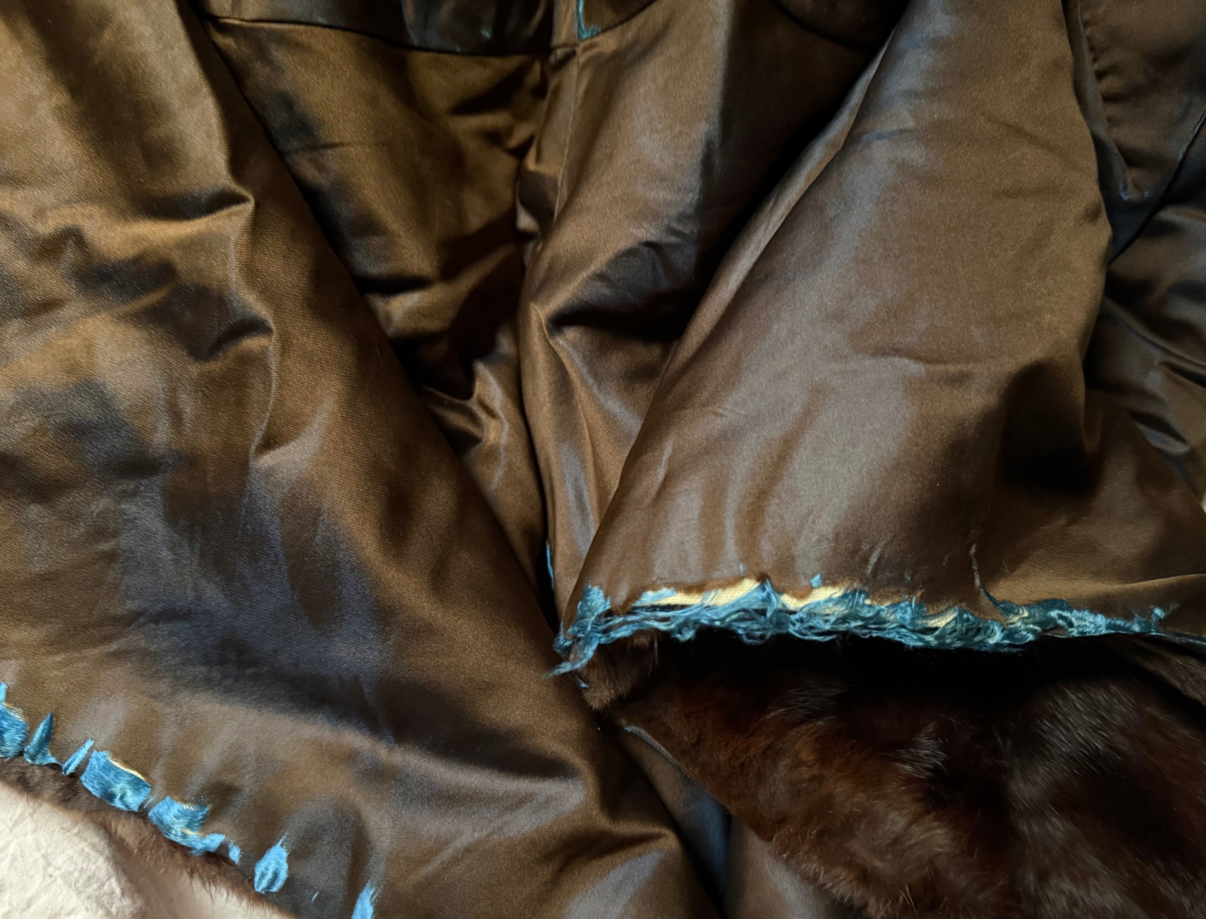 fur shawl